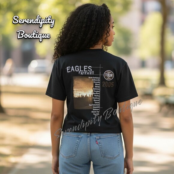 Eagles Rock Band 2005 Farewell Concert Tour 100% Cotton T Shirt - Picture 3 of 13
